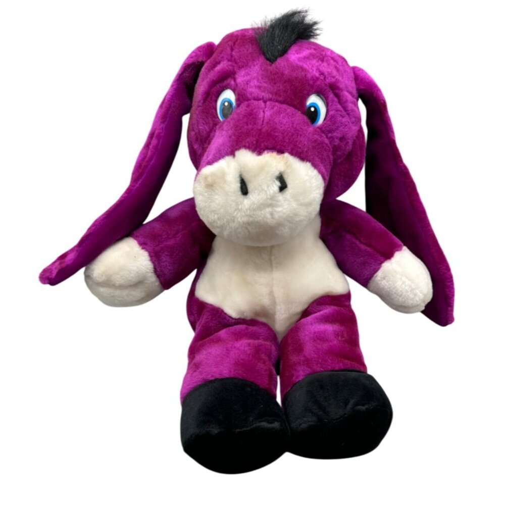 Purple Plush Donkey Toy By Classic Toy Co. 16" Polyester Used READ